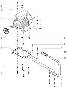 Powrtex 6900sf / 12000sv Electric Convertokit, 230v Diagram and Parts List for 6900SF-12000SV  Titan Paint Sprayer
