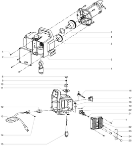 Rentspray Plus Gear Box Assembly Diagram and Parts List for RENTSPRAY Plus Titan Paint Sprayer