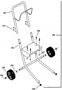 Elite G40 Frame Diagram and Parts List for ELITE-G40  Titan Paint Sprayer