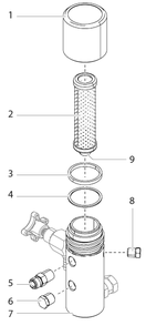 Part Location Diagram of 920-005 Titan Paint Filter Elements, 100 Mesh