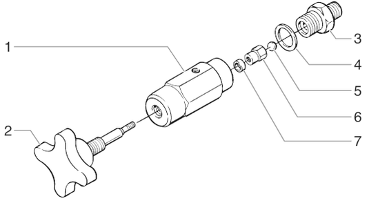 Powrliner 8900 Bleed Valve Assembly (P/N 944-028) Diagram and Parts List for 8900  Titan Paint Sprayer