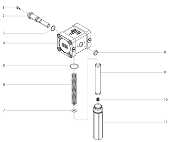 Powrliner 3500/3500s High Pressure Filter Diagram and Parts List for 3500-3500S  Titan Paint Sprayer