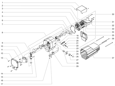 Epx2455 Drive Assembly Diagram and Parts List for EPX2455  Titan Paint Sprayer