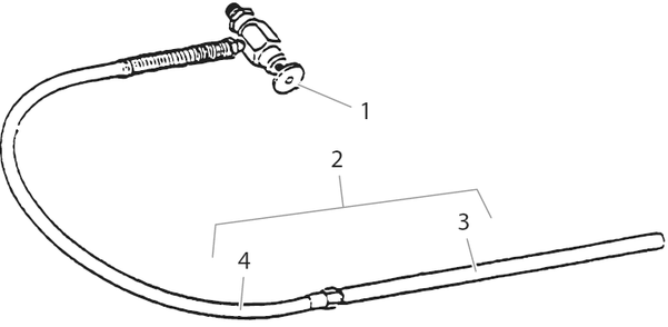 Hydra M4000 Bleed Line Assembly With Valve Diagram and Parts List for HYDRA-M4000  Titan Paint Sprayer