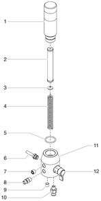 Promark Ii Filter Assembly Diagram and Parts List for PROMARKII  Titan Paint Sprayer