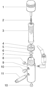Powrtwin 6900xlt Filter Assembly Diagram and Parts List for 6900XLT powrtwin Titan Paint Sprayer