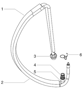 440ix Siphon/Return Assembly Diagram and Parts List for 440IX  Titan Paint Sprayer