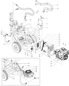 Hydra X (4540, 7230) Main Assembly I Diagram and Parts List for 4540-7230 Hydra X Titan Paint Sprayer