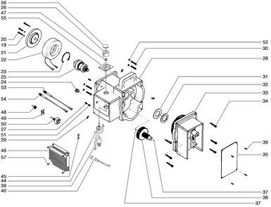1200gxc Gear Box Assembly Diagram and Parts List for 1200GXC  Titan Paint Sprayer