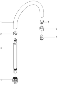 Powrliner 3500/3500s Siphon Hose Assembly P/N 0537242a Diagram and Parts List for 3500-3500S  Titan Paint Sprayer