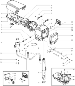 Impact 1040t Main Assembly Diagram and Parts List for 1040TS  Titan Paint Sprayer
