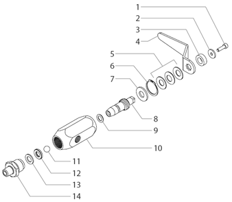 Powrtwin 6900 Plus Di Bleed Valve Assembly Diagram and Parts List for 6900 Plus DI Titan Paint Sprayer