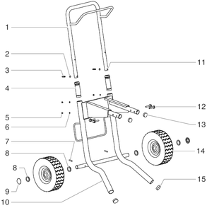 Rentspray Plus High Rider Assembly Diagram and Parts List for RENTSPRAY Plus Titan Paint Sprayer