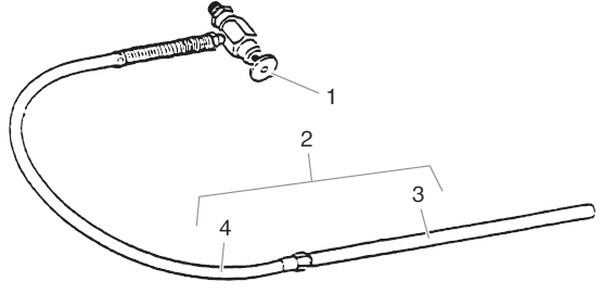 Bleed Line Assembly Diagram and Parts List for 840-209 commander Titan Paint Sprayer