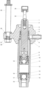 Part Location Diagram of 140-016 Titan Stanchion