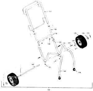 660xc Low Rider Frame Assembly Diagram and Parts List for 660XC  Titan Paint Sprayer