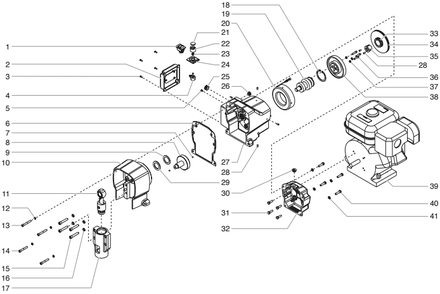 Gpx 1250 Drive Assembly Diagram and Parts List for GPX1250  Titan Paint Sprayer
