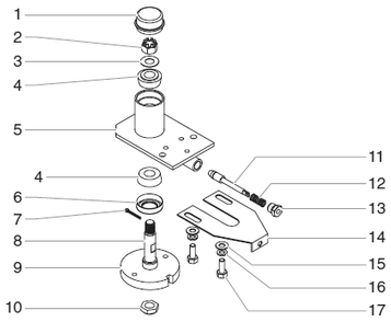 Powrliner 2800 Caster Assembly (P/N 779-349) Diagram and Parts List for 2800  Titan Paint Sprayer