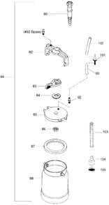 Profinish 773-140 Quart Cup Assembly Diagram and Parts List for TS-TSR-TSP  Titan Paint Sprayer