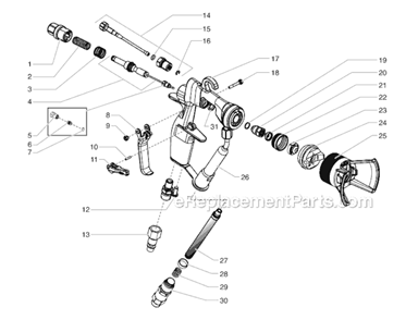 Parts List Diagram and Parts List for GM3600 0524357 Titan Sprayer