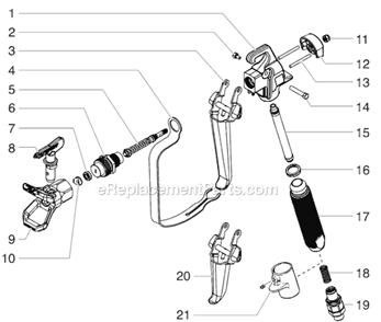 Page A Diagram and Parts List for LX-65  Titan Sprayer