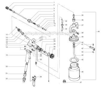 Part Location Diagram of 277482 SprayTECH Air Tube