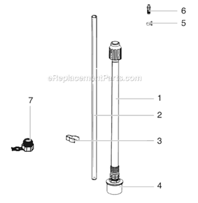 Suction Set Diagram and Parts List for XI445  Titan Sprayer