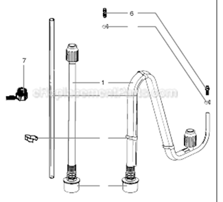 Suction Set Diagram and Parts List for XT250  Titan Sprayer