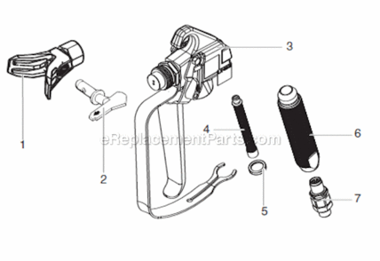 Page A Diagram and Parts List for XT330  Titan Sprayer