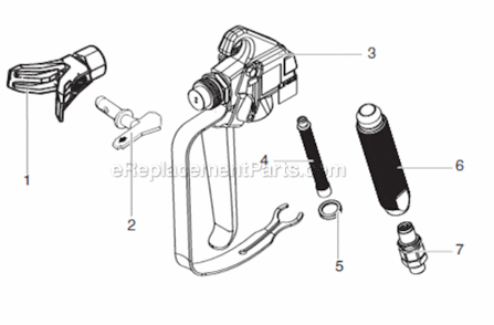 Page A Diagram and Parts List for XT420  Titan Sprayer