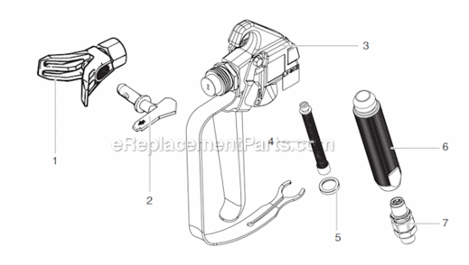 Page A Diagram and Parts List for XT440  Titan Sprayer