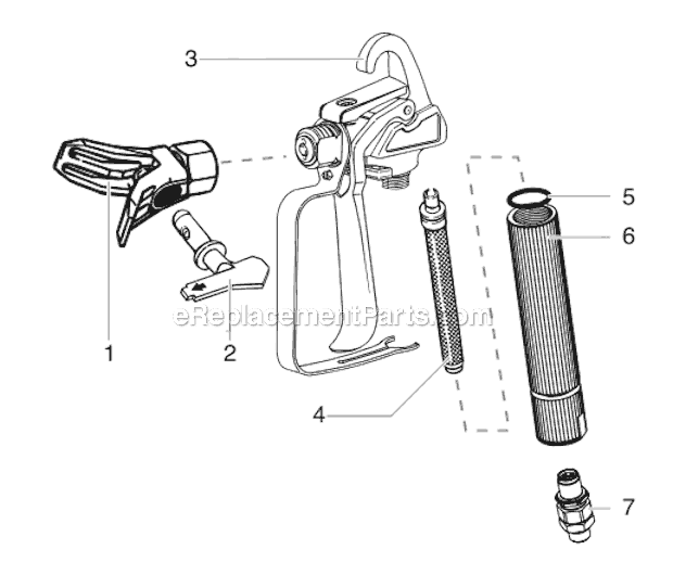 Parts List Diagram and Parts List for XL255  Titan Sprayer