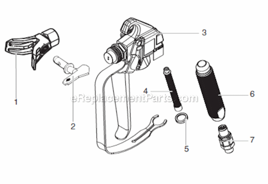 Page A Diagram and Parts List for XT330  Titan Sprayer