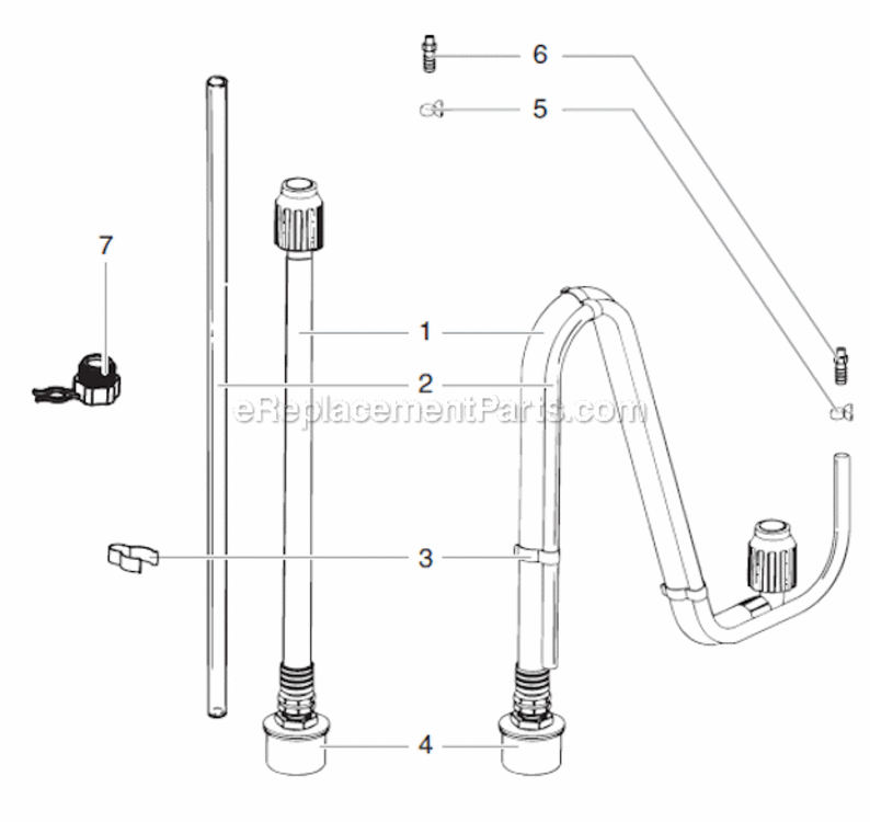 Page B Diagram and Parts List for XT330  Titan Sprayer