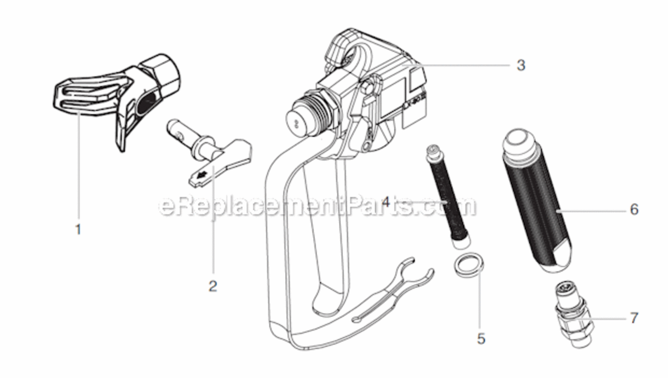 Page A Diagram and Parts List for XT440  Titan Sprayer