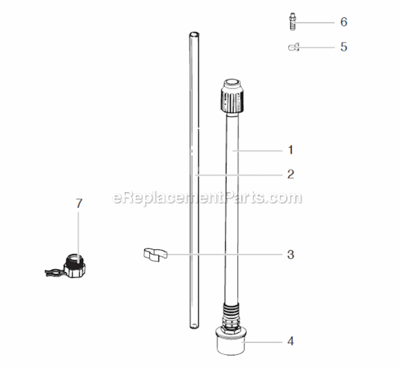 Page B Diagram and Parts List for XT440  Titan Sprayer