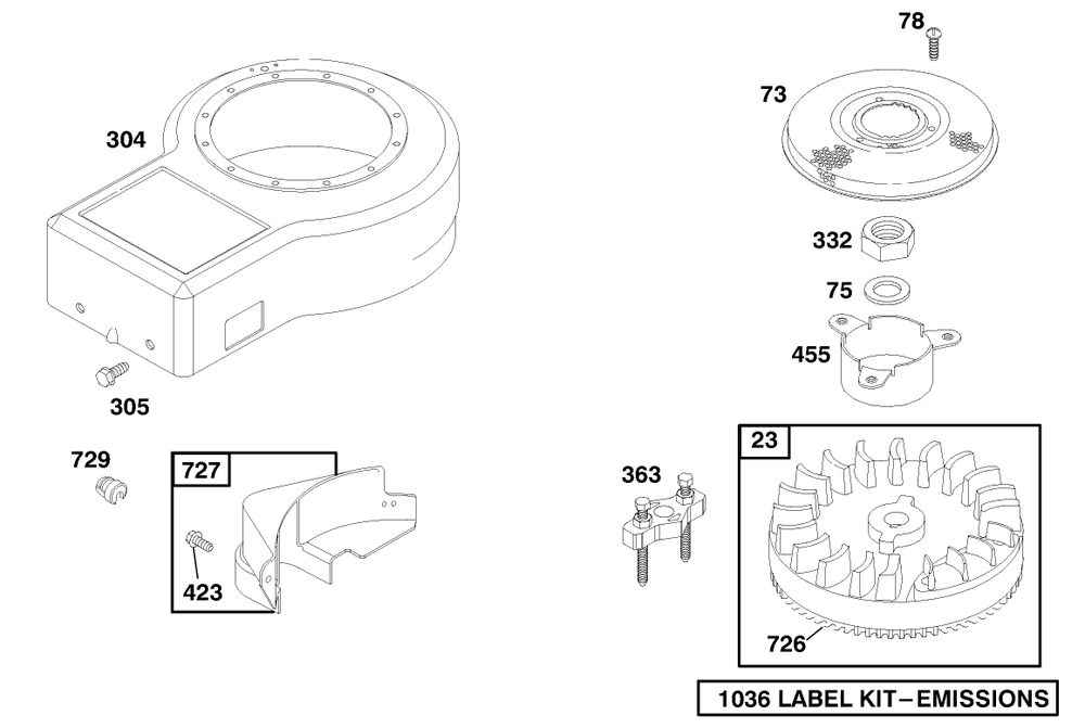 Engine Briggs & Stratton Model 195707-0421-E1 Diagram and Parts List for 70060 89000001 - 89999999 Toro Lawn Tractor