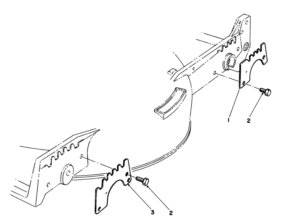 Wear Plate Kit No. 49-4080 (Optional) Diagram and Parts List for 20622 7000001 - 7999999 Toro Lawn Mower