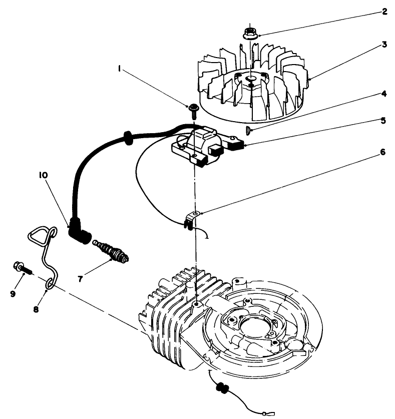 Engine Assembly Model No. 47pg6 Diagram and Parts List for 22025 7000001 - 7999999 Toro Lawn Mower