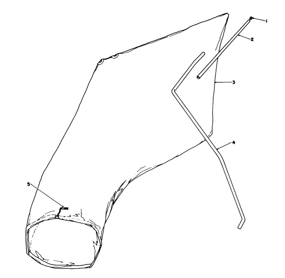 Giant Bagging Kit No. 29-9750 (Optional) Diagram and Parts List for 16404 1000001 - 1999999 Toro Lawn Mower