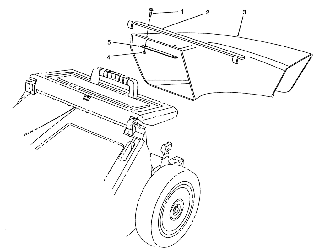 Side Discharge Chute Model No. 59112 (Optional) Diagram and Parts List for 26626 1000001 - 1999999 Toro Lawn Mower