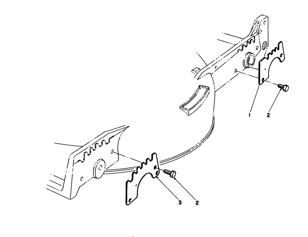 Wear Plate Model No. 49-4080 (Optional) Diagram and Parts List for 20214 1000001 - 1999999 Toro Lawn Mower
