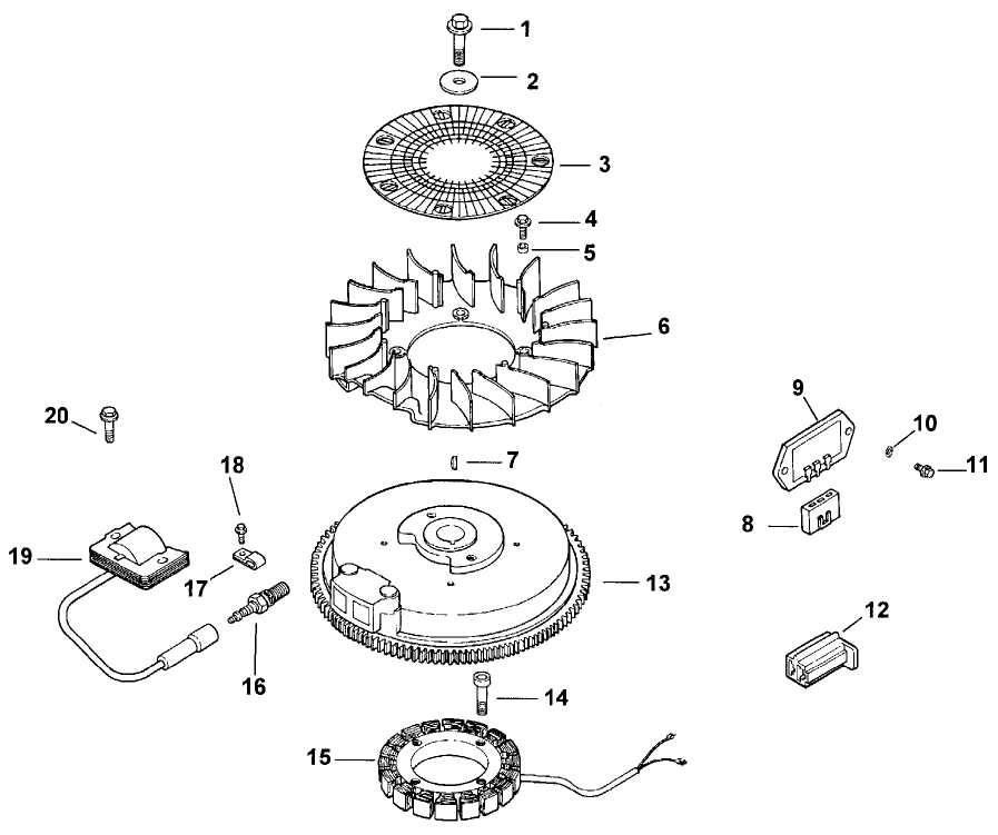 Ignition/Electrical Engine Kohler Model No. Cv15t Spec 41560 Diagram and Parts List for 30177 990001 - 991351 Toro Lawn Tractor Accessories