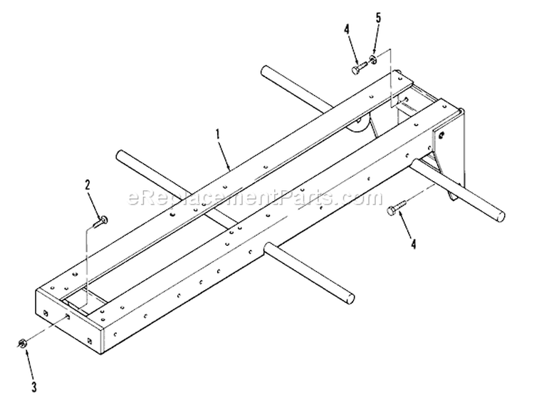 Frame Diagram and Parts List for 01-11B804 1981 Toro Lawn Tractor