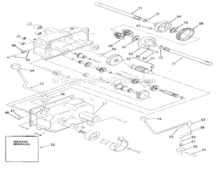 Page N Diagram and Parts List for 01-16KH01 1982 Toro Lawn Tractor