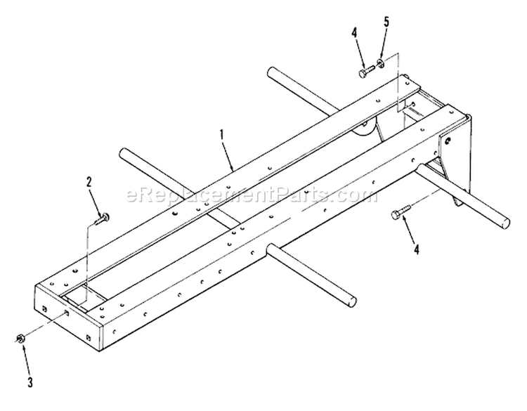 Frame Diagram and Parts List for 01-16KE02 1981 Toro Lawn Tractor
