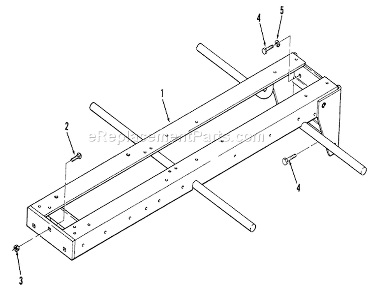 Frame Diagram and Parts List for 01-10K803 1982 Toro Lawn Tractor