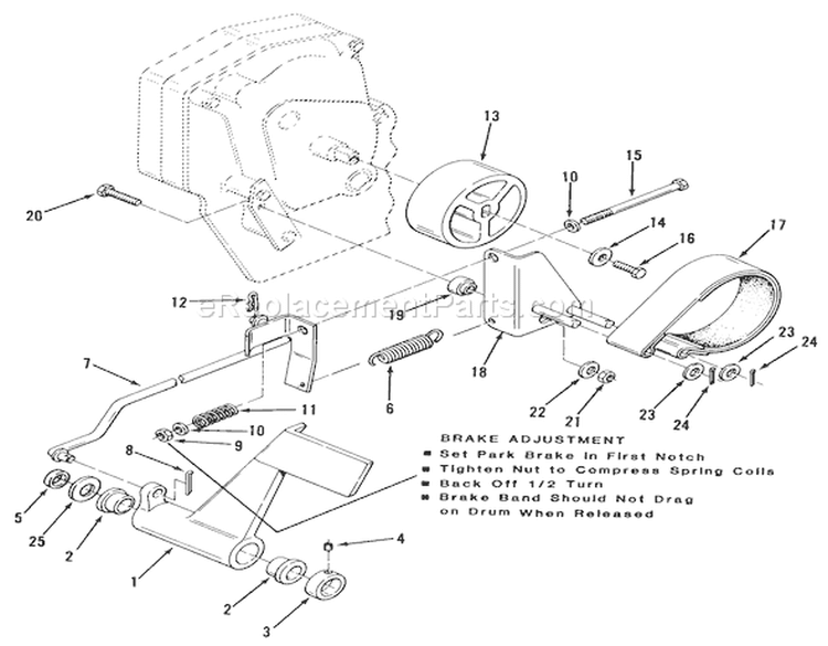 Page C Diagram and Parts List for 01-17KE03 1983 Toro Lawn Tractor