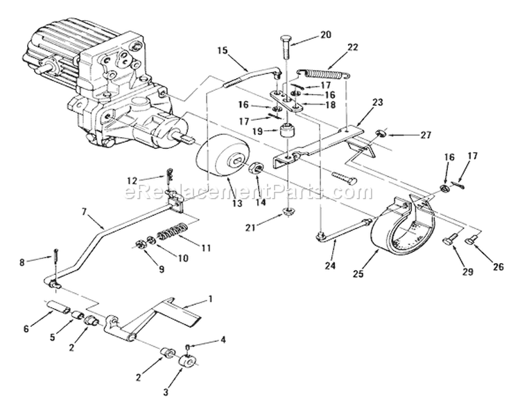 Page E Diagram and Parts List for 01-16KS01 1980 Toro Lawn Tractor