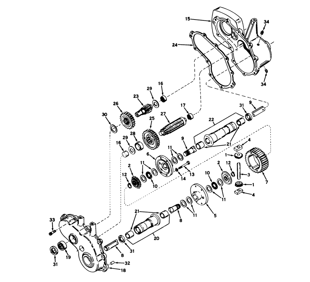 Transaxle (Peerless) Model No. 1302 Assembly Diagram and Parts List for 55275 2000001 - 2999999 Toro Lawn Tractor